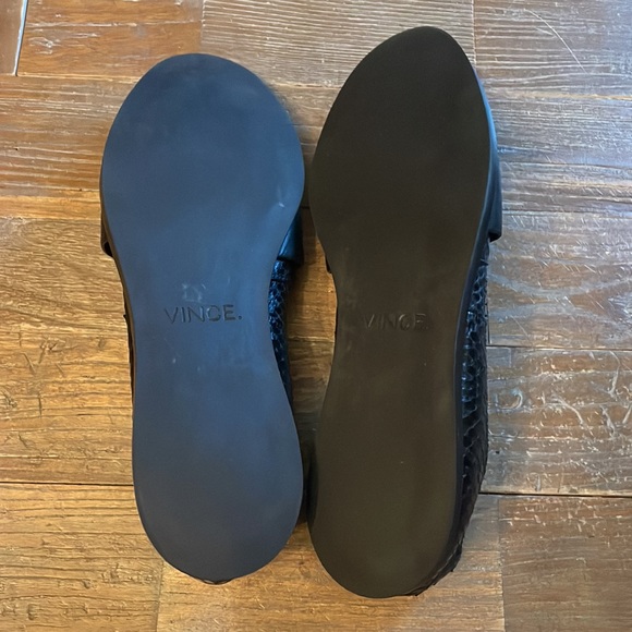 Vince Mason Snakeskin Embossed Leather Slip On Loafers🖤 - Picture 14 of 14